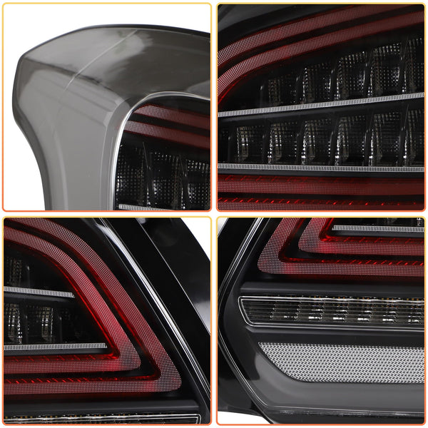 VLAND LED Rear Lights compatible with Swift 2017-2021, w/Amber Sequential Indicator, Passenger & Driver Sides - Clear