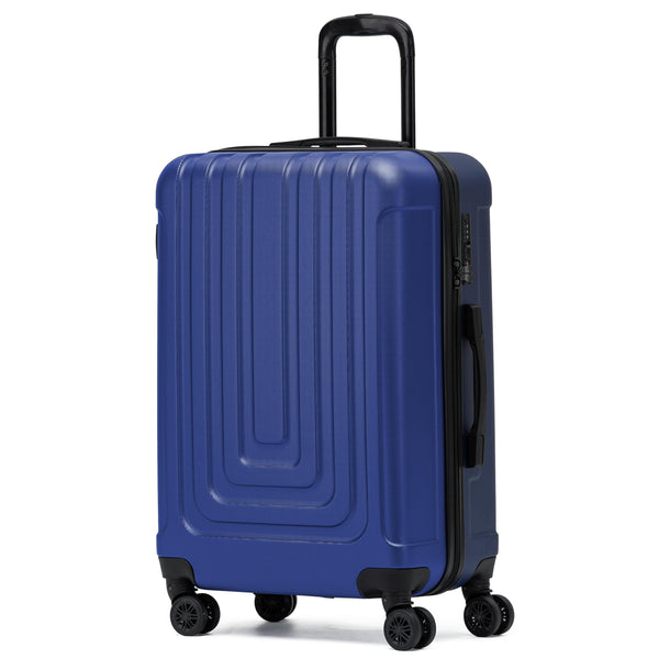 Flight Knight Premium Lightweight Suitcase - Built-in TSA Lock - 8 Spinner Wheels - ABS Hard Shell Check in Highly Durable Luggage - Medium - 67x45x26cm