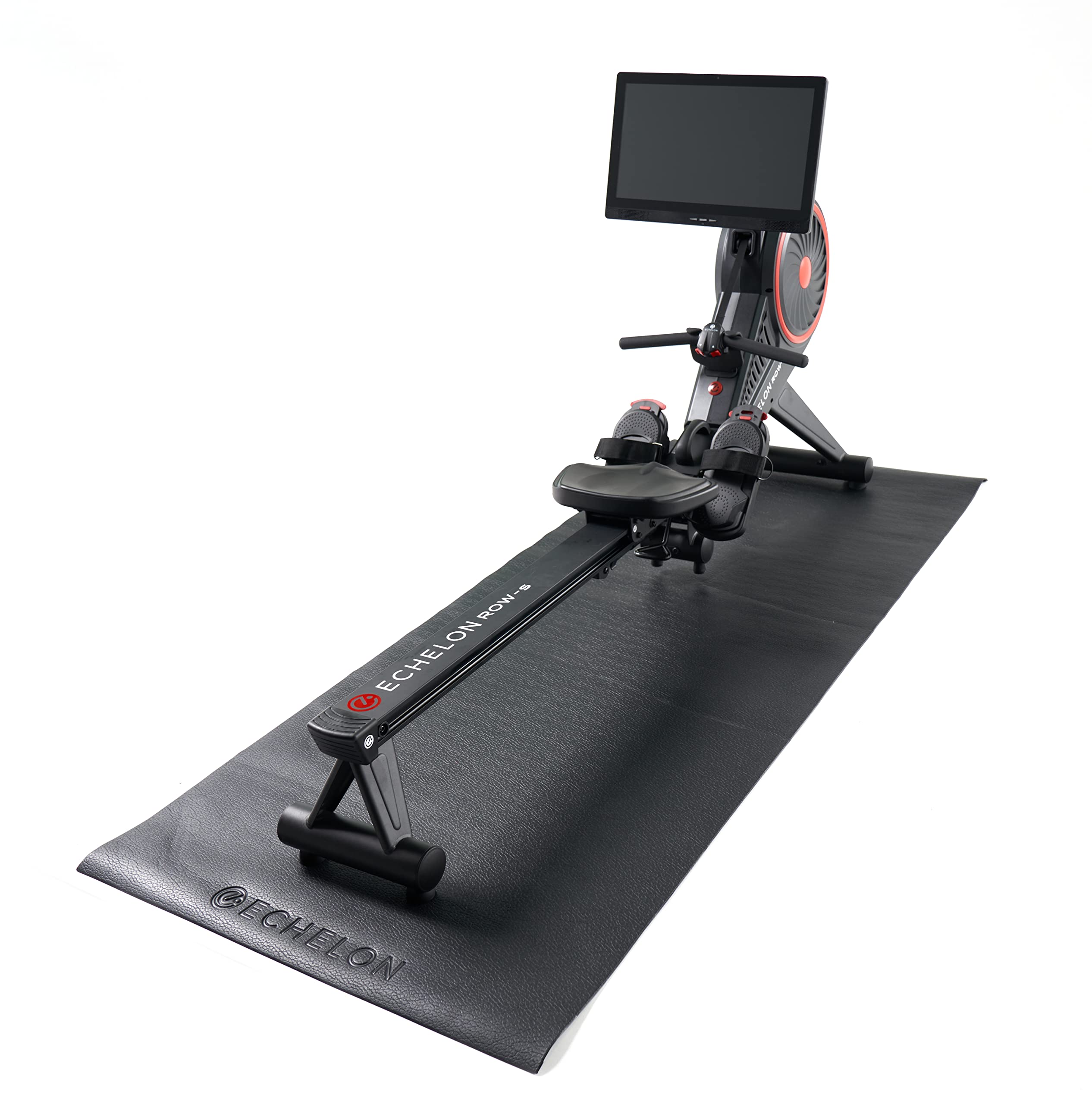 Echelon Fitness Protective Indoor Rower Mat: 39"W x 90.5"L, Black