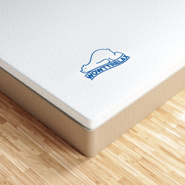 WOWTTRELAX Dual-Layer 2 Inch Memory Foam Mattress Topper, King Size with Anti-Mite & Breathable Knitting Cover, Cooling Mattress Topper for Back Pain (150x200x5cm)