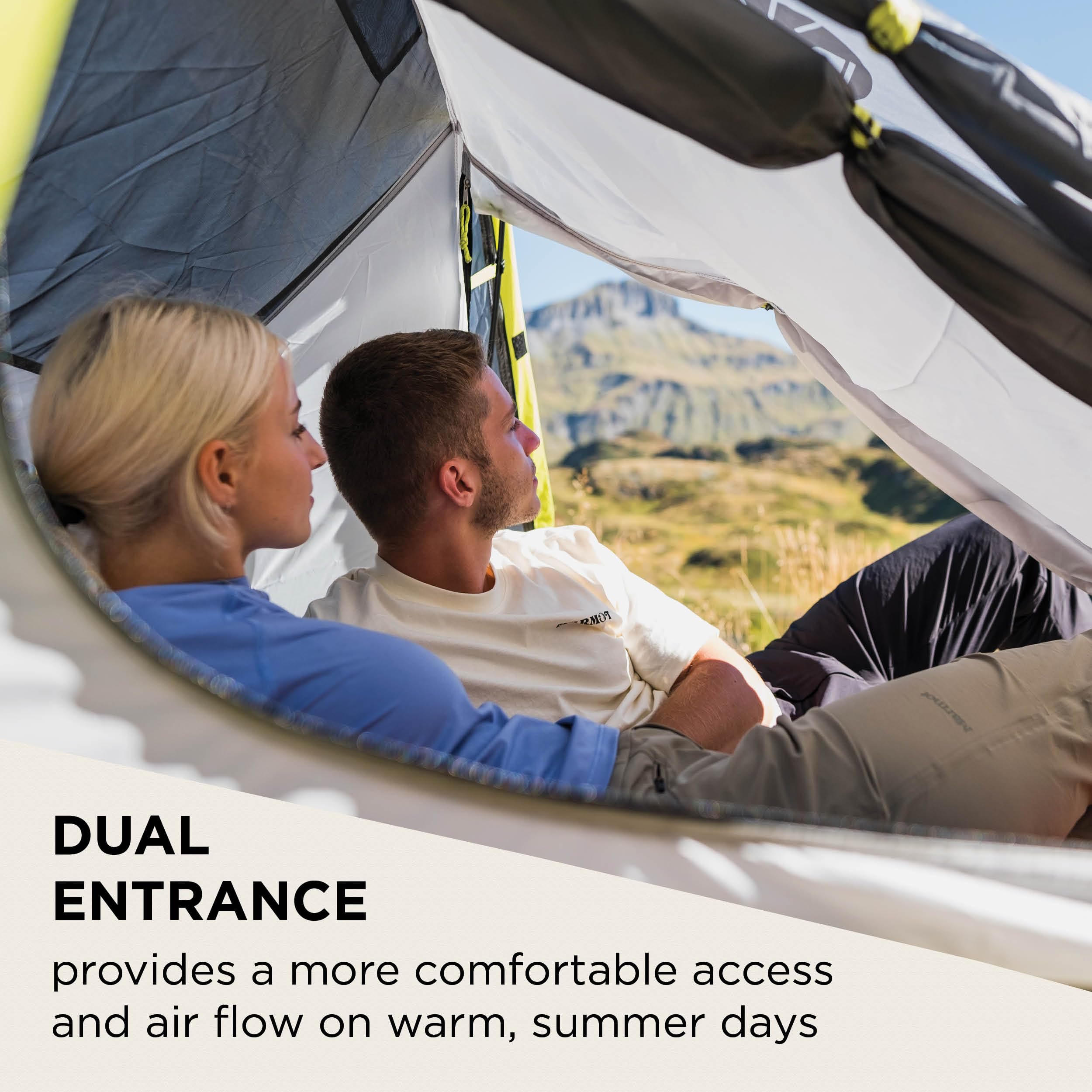 Coleman Bedrock 2 Tent, a compact 2 man dome tent, a light 2 person camping and hiking tent, 100% water-proof