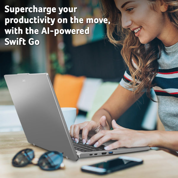Acer Swift Go 14 SFG14-73 Laptop - Intel Core Ultra 5 125H, 16GB, 512GB SSD, Integrated Graphics, 14" 2.8K OLED, Windows 11, Silver