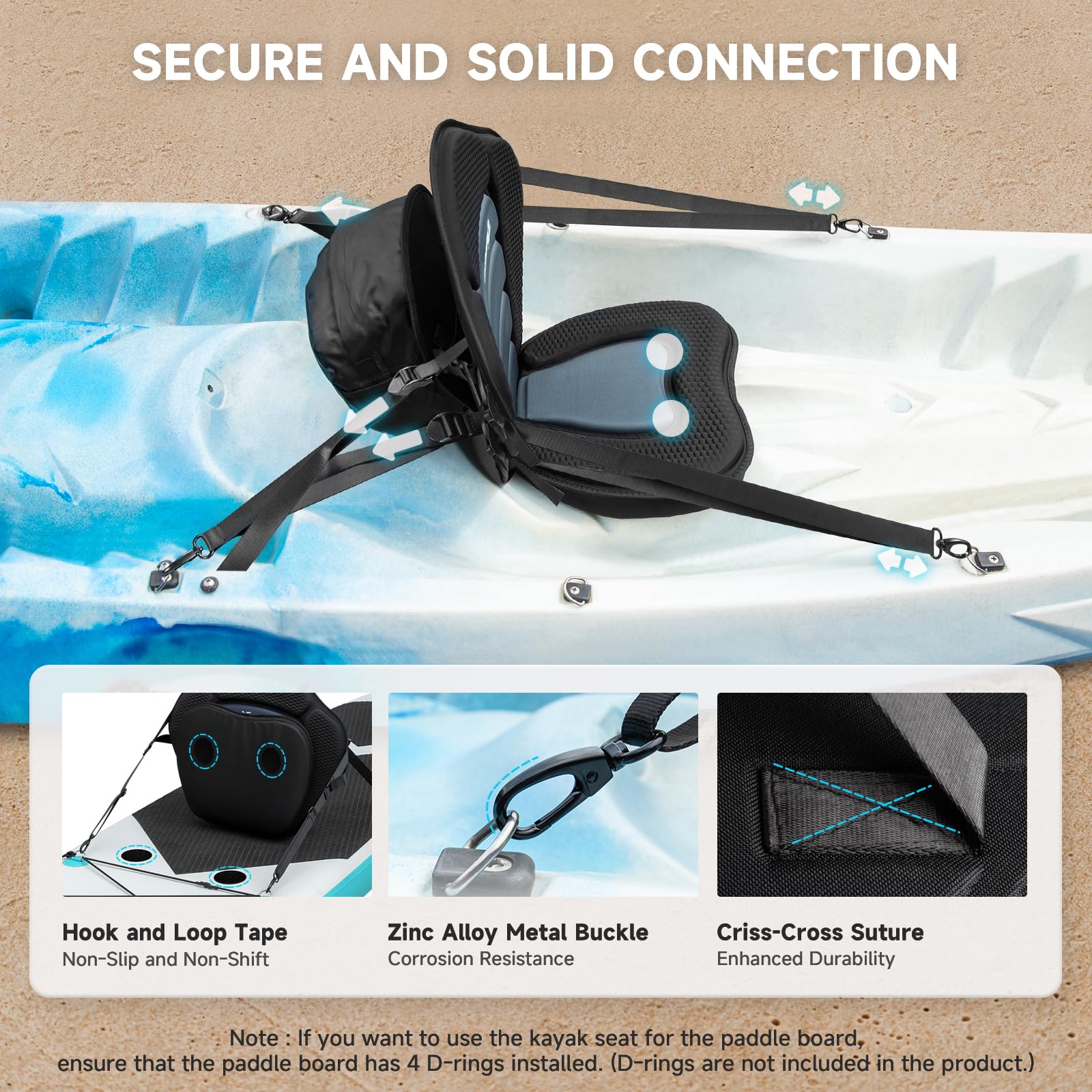 Trymaker Paddle Board Seat, Universal Kayak Seats for Paddleboard, Adjustable Sup Seat Paddle Board Seat