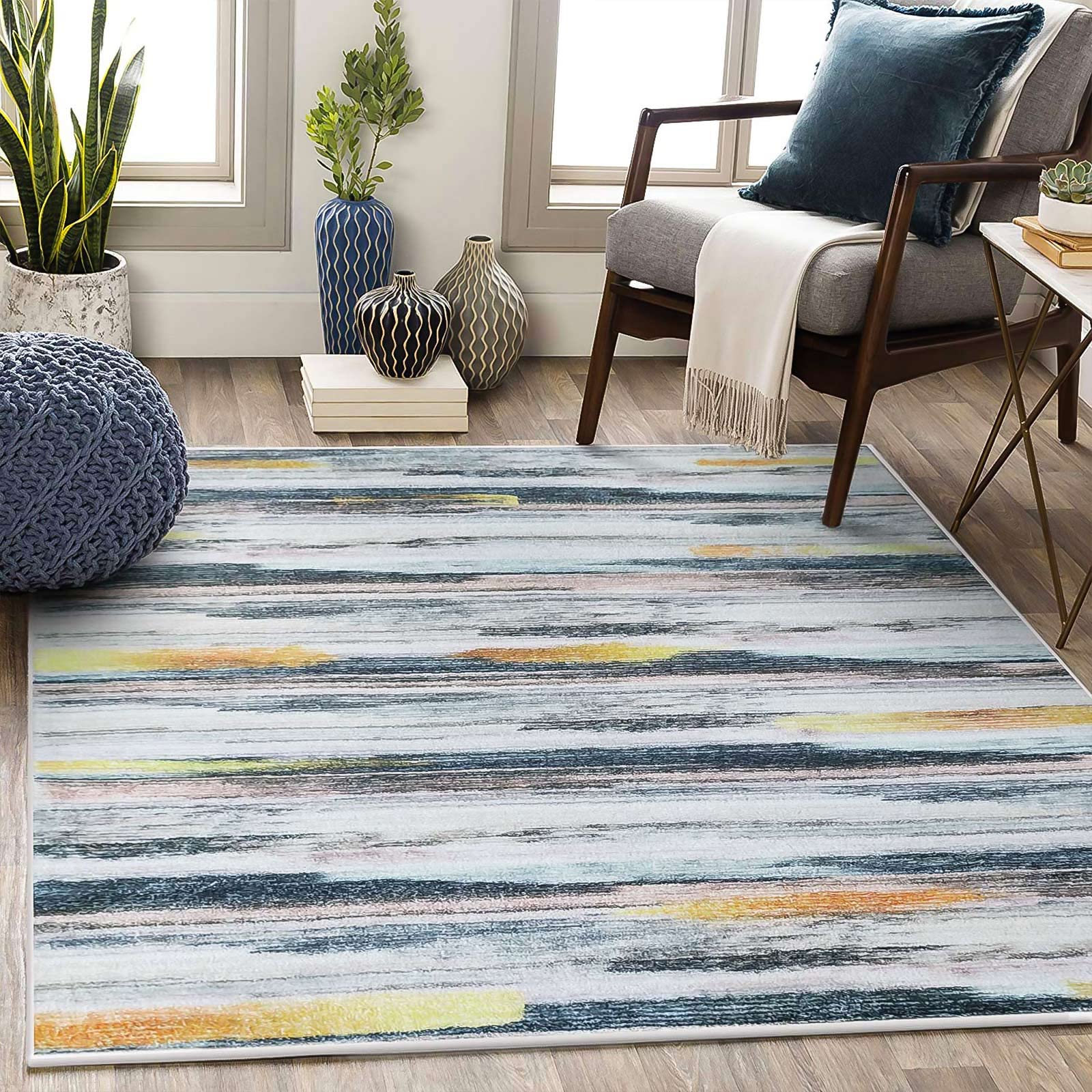 Tinyboy-hbq Area Rugs Artistic Traditional Unique Rugs Fluffy Bedroom Carpet Shaggy Living Room Rug Anti Slip Rugs Soft Modern Plush Carpets Suitable