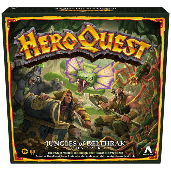 Avalon Hill HeroQuest Jungles of Delthrak Quest Pack, Requires HeroQuest Game System to Play, Roleplaying Games - English Version