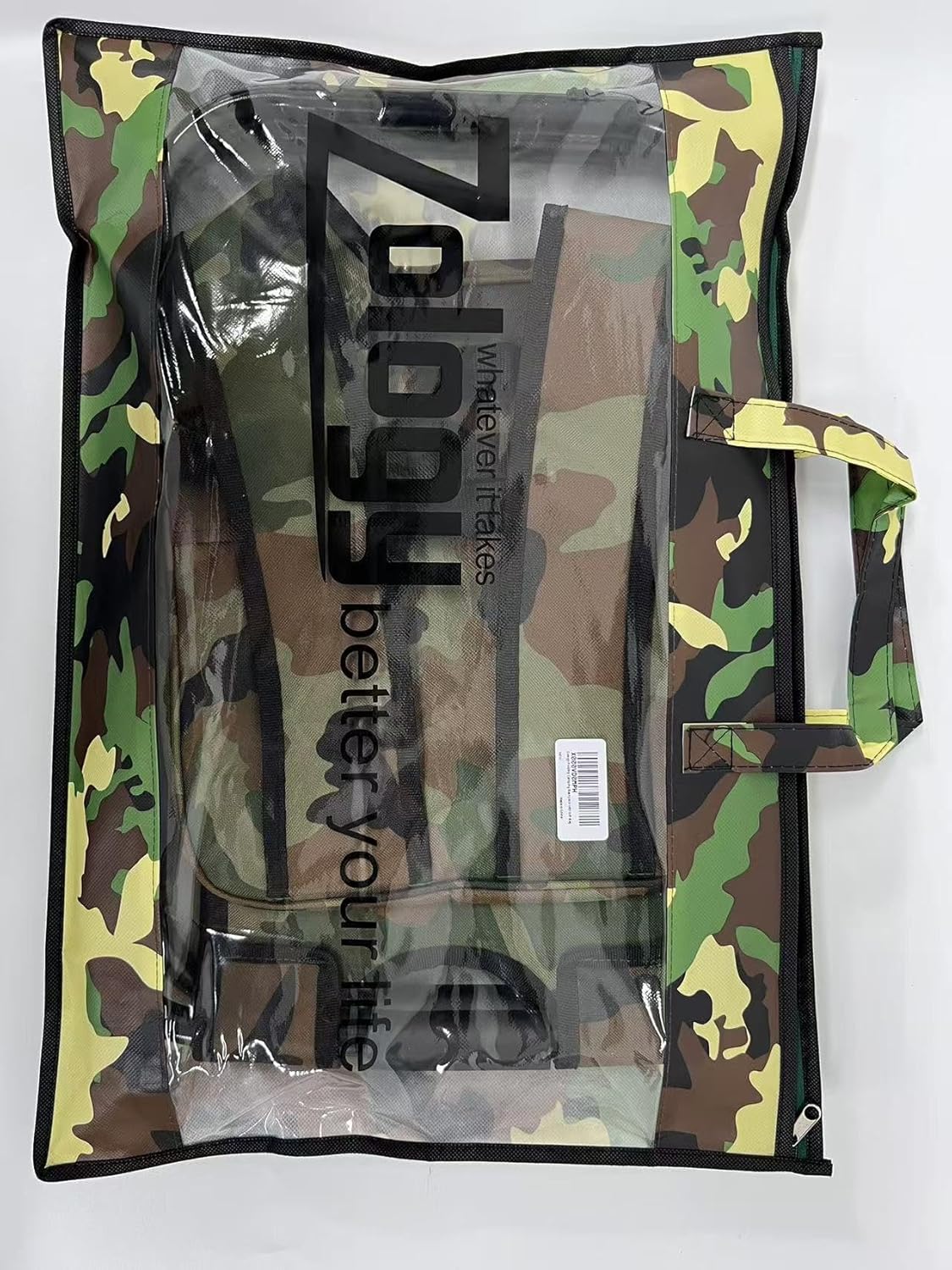 Zology Folding Camping Chair Stool Backpack with Cooler Insulated Picnic Bag, Camouflage Portable Hiking Seat Table Bag for Outdoor Indoor Fishing Travel Beach BBQ