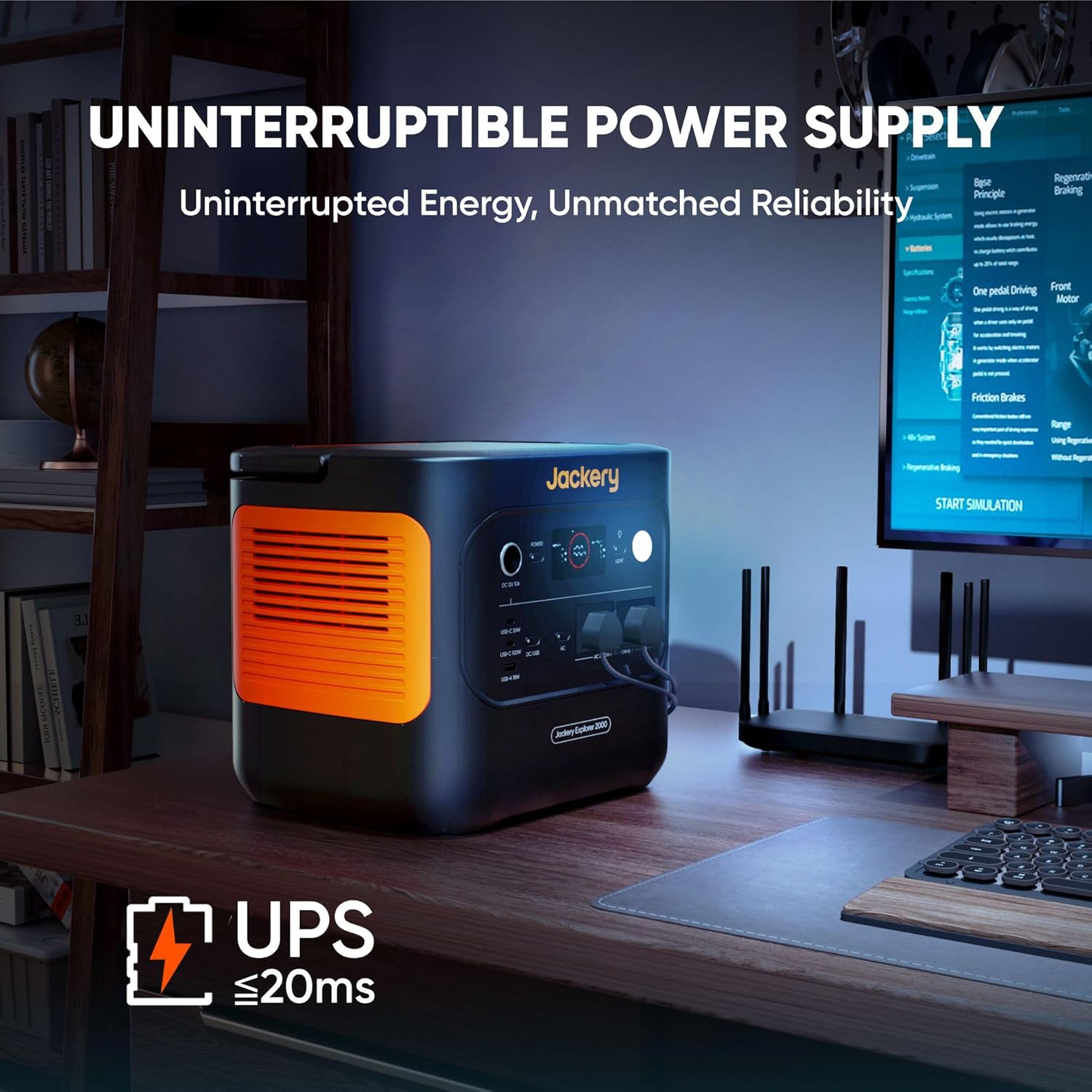 Jackery Solar Generator 2000 v2 with 200W Solar Panels, 2042Wh/2200W LiFePo4 Portable Power Station, USB-C PD 100W Fast Charging for Road Trips/RVing/Outdoor Camping/Daily Energy Storage