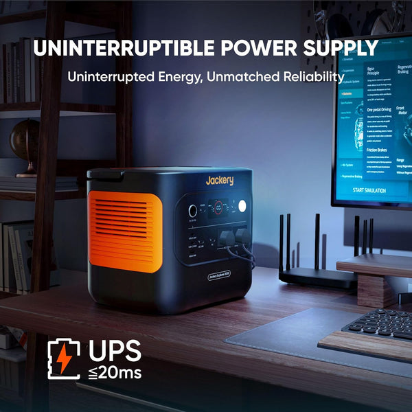 Jackery Solar Generator 2000 v2 with 200W Solar Panels, 2042Wh/2200W LiFePo4 Portable Power Station, USB-C PD 100W Fast Charging for Road Trips/RVing/Outdoor Camping/Daily Energy Storage