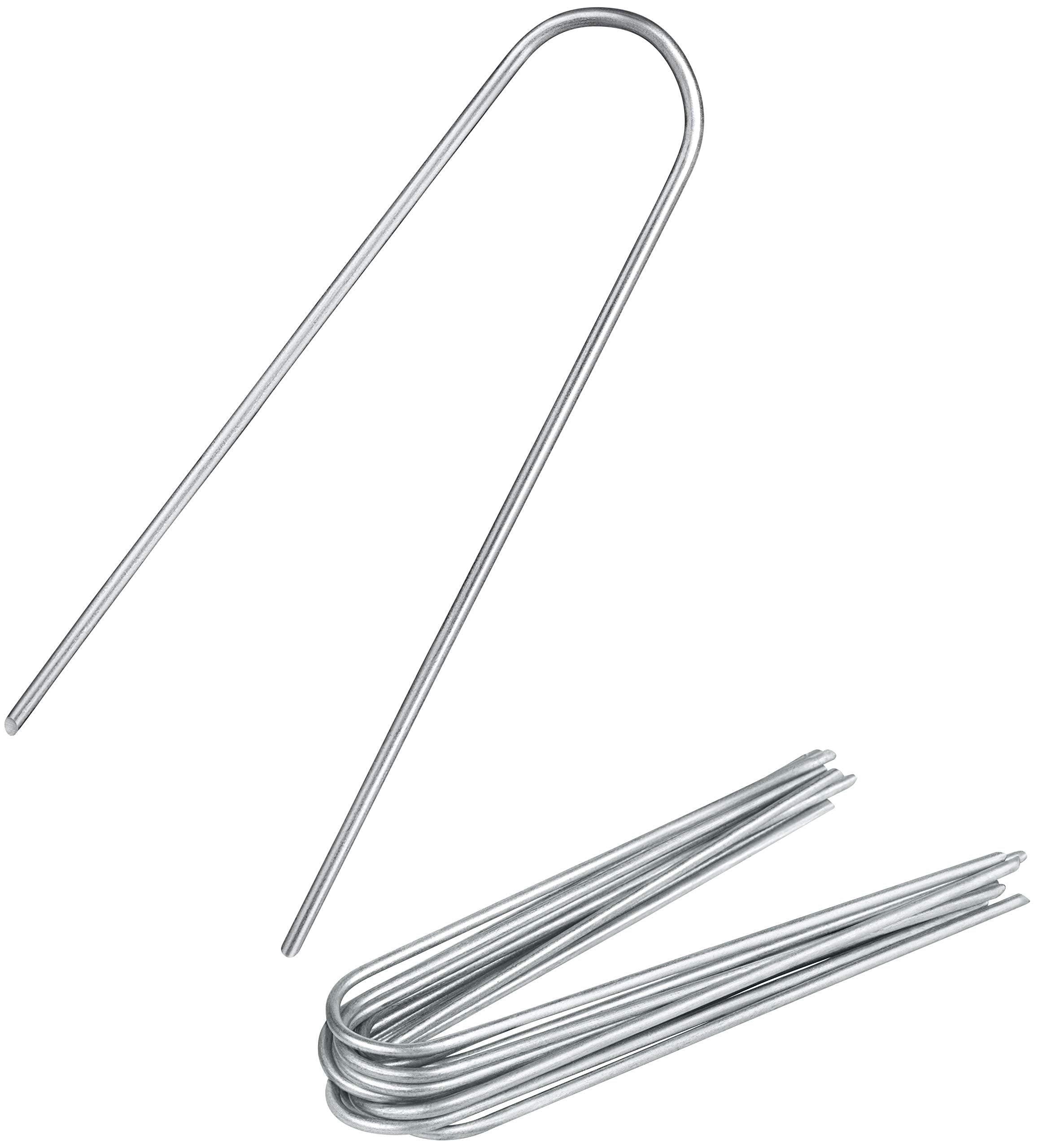 250x Anti-ROST ground anchors - round head | ground pegs | ground anchors of galvanised steel for fixing weed fleece | garden fleece | weed foil |