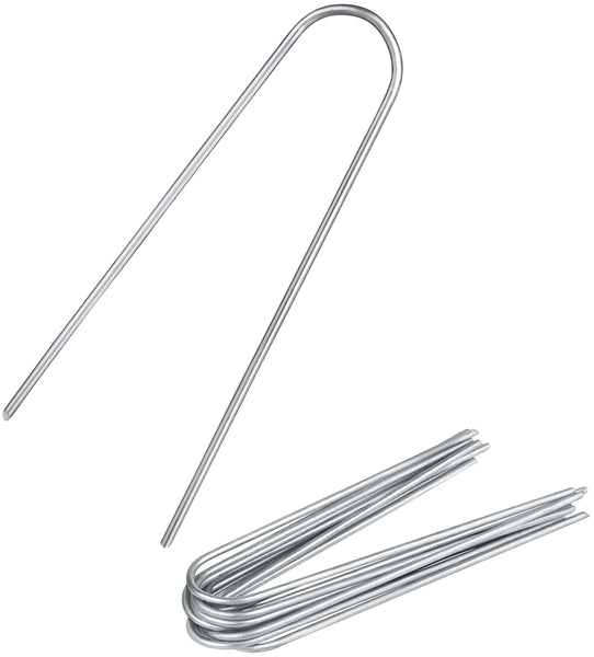 250x Anti-ROST ground anchors - round head | ground pegs | ground anchors of galvanised steel for fixing weed fleece | garden fleece | weed foil |