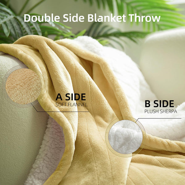 GOTCOZY Heated Blanket Electric Throw 130x160cm -Soft Silky Plush Heated Blanket with 6 Heat Settings & 10 Hours Auto-Off Timer For Home Office Use