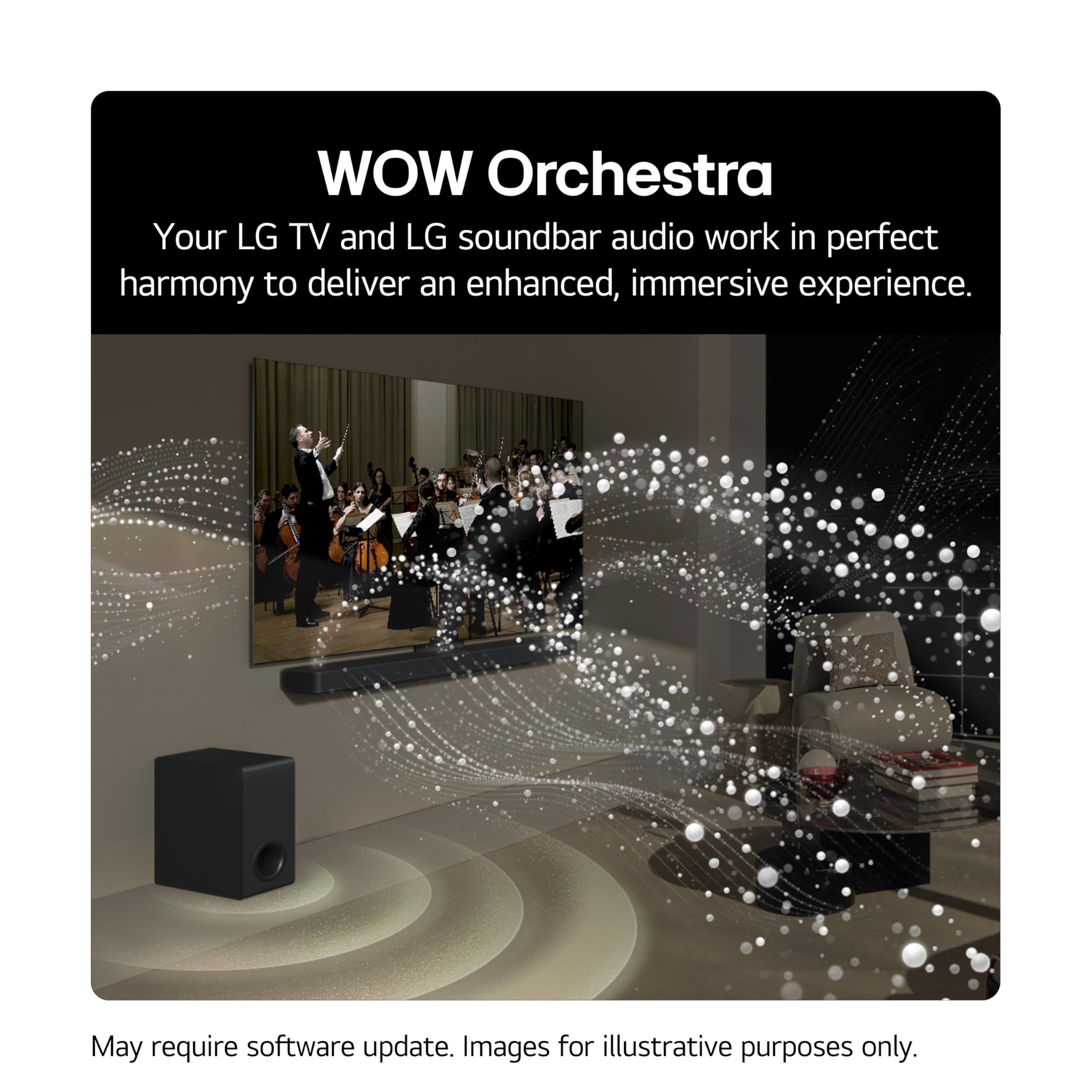 LG USC9S Bluetooth Soundbar for TV with Dolby Atmos & Wireless Subwoofer 3.1 channel