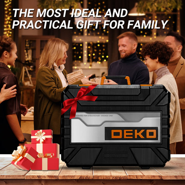 DEKO Tool Kit Set Box Home Repair DIY Tools Basic Hand Toolbox Sets for Home 138Piece