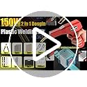 150W Plastic Welding Kit&Plastic Welder,2 in1 Plastic Welder Gun Soldering Kit,Hot Stapler Plastic Welding Car Bumper Repair Kit with 64pcs Plastic Welding Rods&800pcs Staples for Plastic Crack Repair