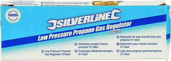 Silverline Low Pressure Propane Gas Regulator 1.5kg/hr (772190)