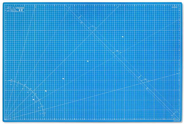 Elan A1 Cutting Mat Blue, 5-Ply Hobby Board for Crafts 90X60 CM, Large Self Healing Cutting Mat A1, Large Craft Board for Sewing & Quilting