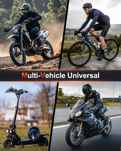 ZEXMTE Motorbike Disc Lock with Alarm, Rechargeable 120dB Anti-Theft Alarm with 5.9 FT Reminder Cable, Heavy-duty Motorcycles Locks Waterproof Disc Lock for Motorcycle, Bike, Scooter, E-Bike