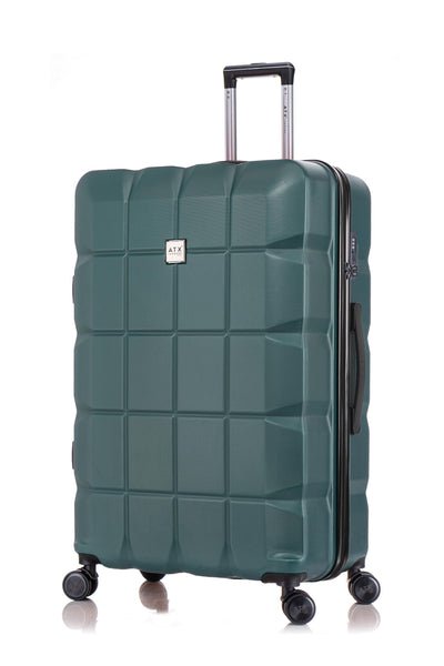 ATX Luggage Suitcase Large on 4 Dual Spinner Wheels Super Lightweight ABS Hard Shell Hold Check in with Built-in TSA Lock (Orange, 110 Liter)