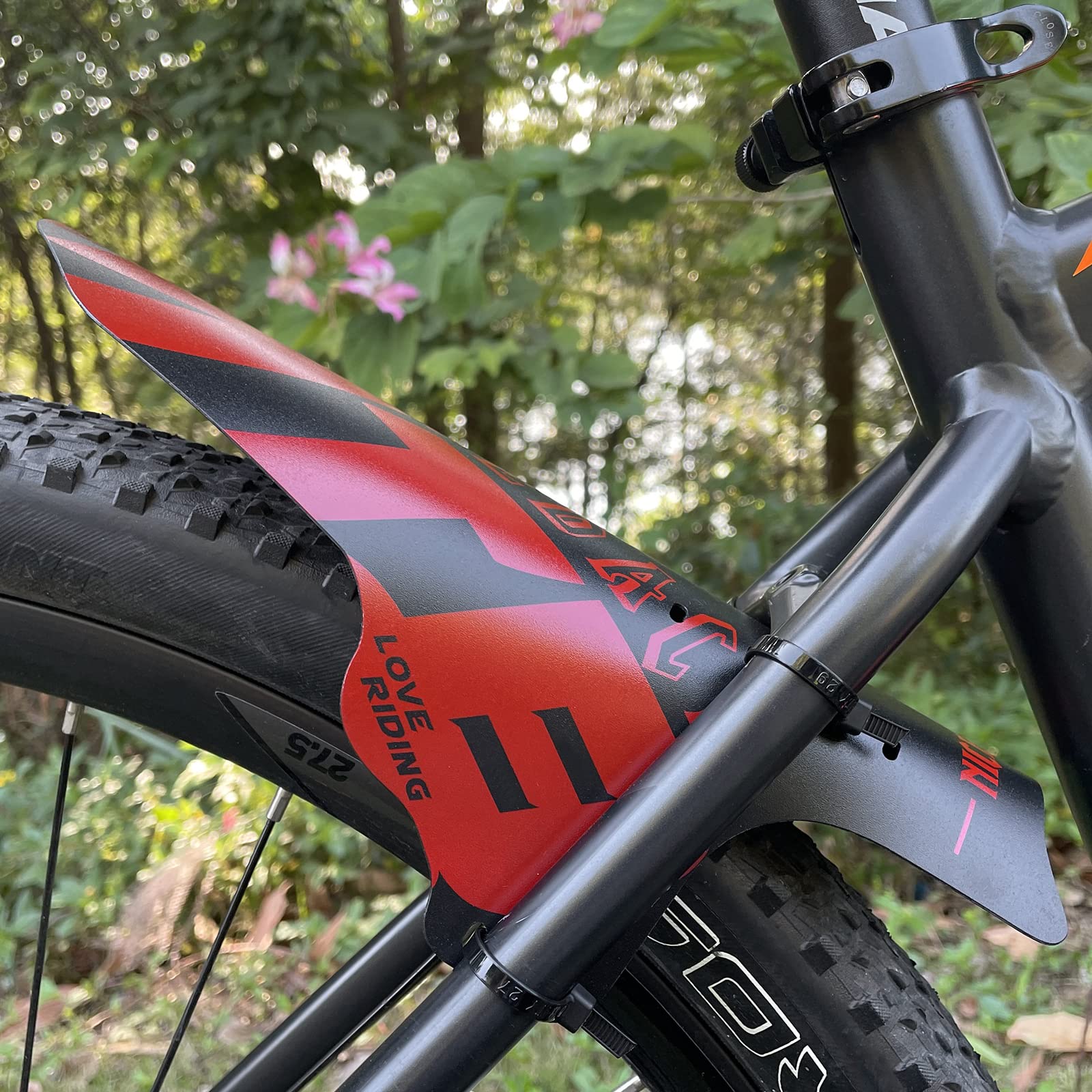 NICEDACK Mudguards Mountain Bike, 2 Pieces Mudguard Fit 20-29 Inch MTB Mudguard Front and Rear Compatible Bicycle Splash Guard