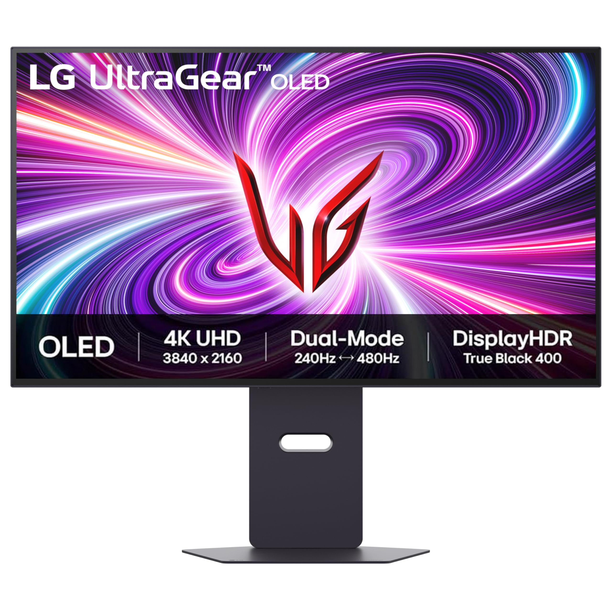 LG UltraGear OLED Gaming Monitor 32GS95UV-B, 32 inch UHD 4K, Dual mode 4K: 240Hz / FHD: 480Hz, 0.03ms Response Time, NVIDIA G-Sync & AMD FreeSync Premium Pro, 7W Stereo speakers, DisplayPort, HDMI 2.1