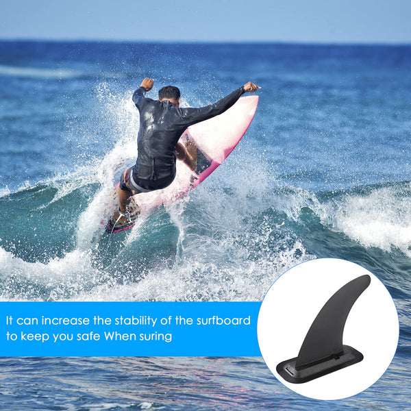 Zocipro Removable Universal SUP Fin, Nylon Safe Reinforced Surfboard Fins, Paddle Board Fins as SUP Fin Replacement Canoe Accessories for Longboard Surfboard, Inflatable Paddle Board, Foam Surfboard