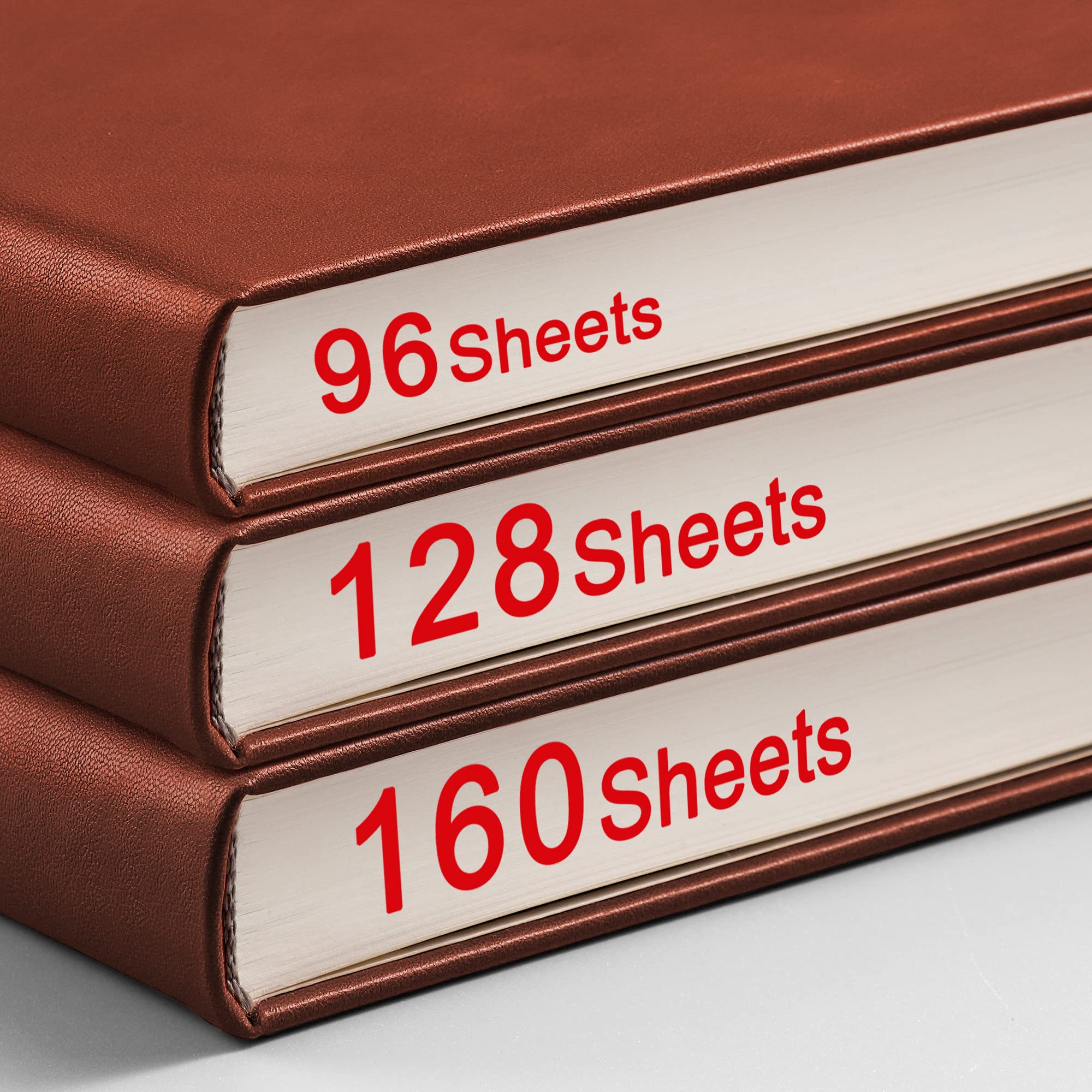 RETTACY Lined Journal Notebook - A5 Note Book Hardcover Thick Notepad 320 Numbered Pages for Writing,100gsm Lined Paper, Leather Hardcover, for Women Men Work Office School,14.5 x 21cm - Black