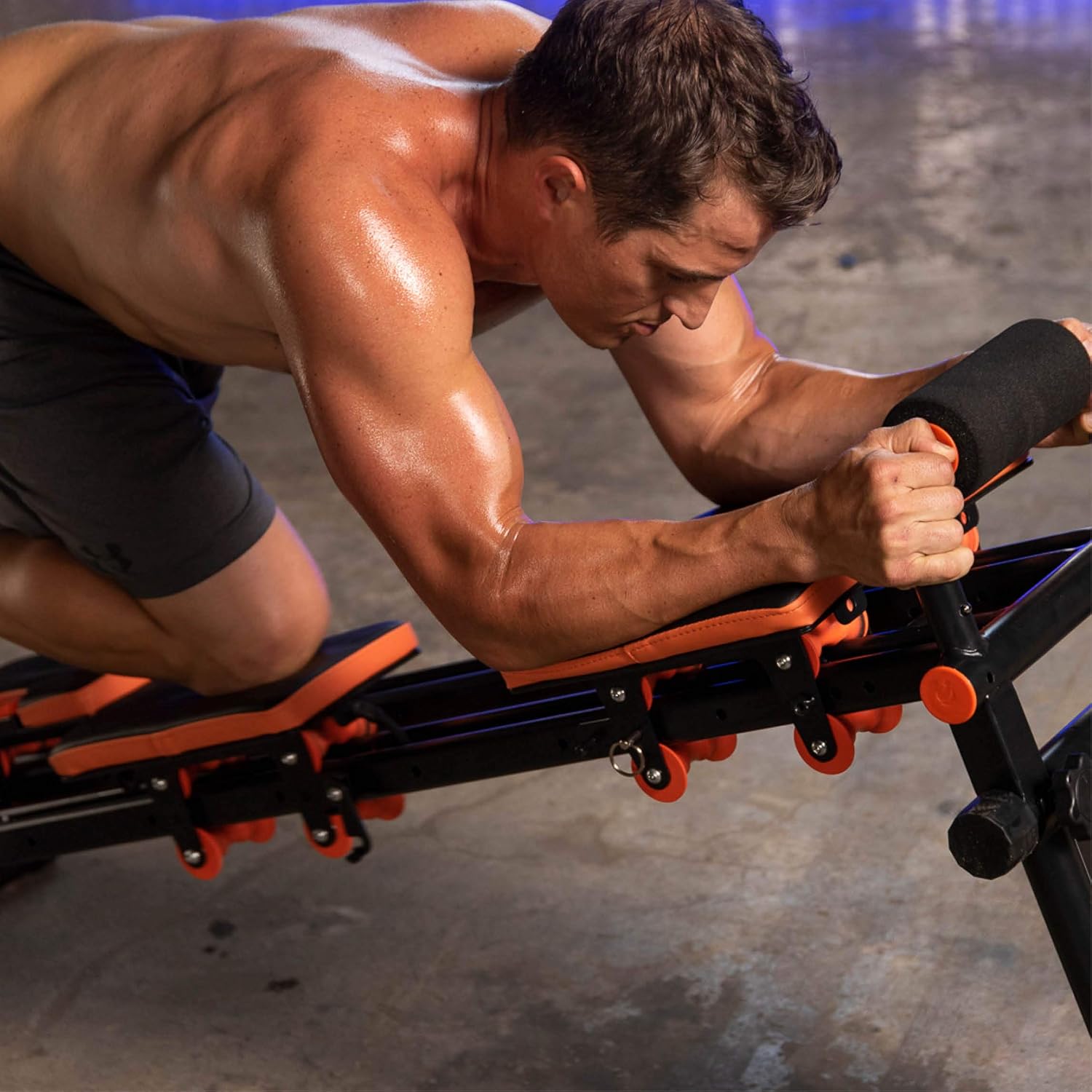 New Image FITT Gym - Pilates Reformer, Bodyweight Gym & Ab Trainer - MultiGym Total Body Fitness Home Workout Machine - Collapsible & Easy to Assemble - Adjustable Positioning