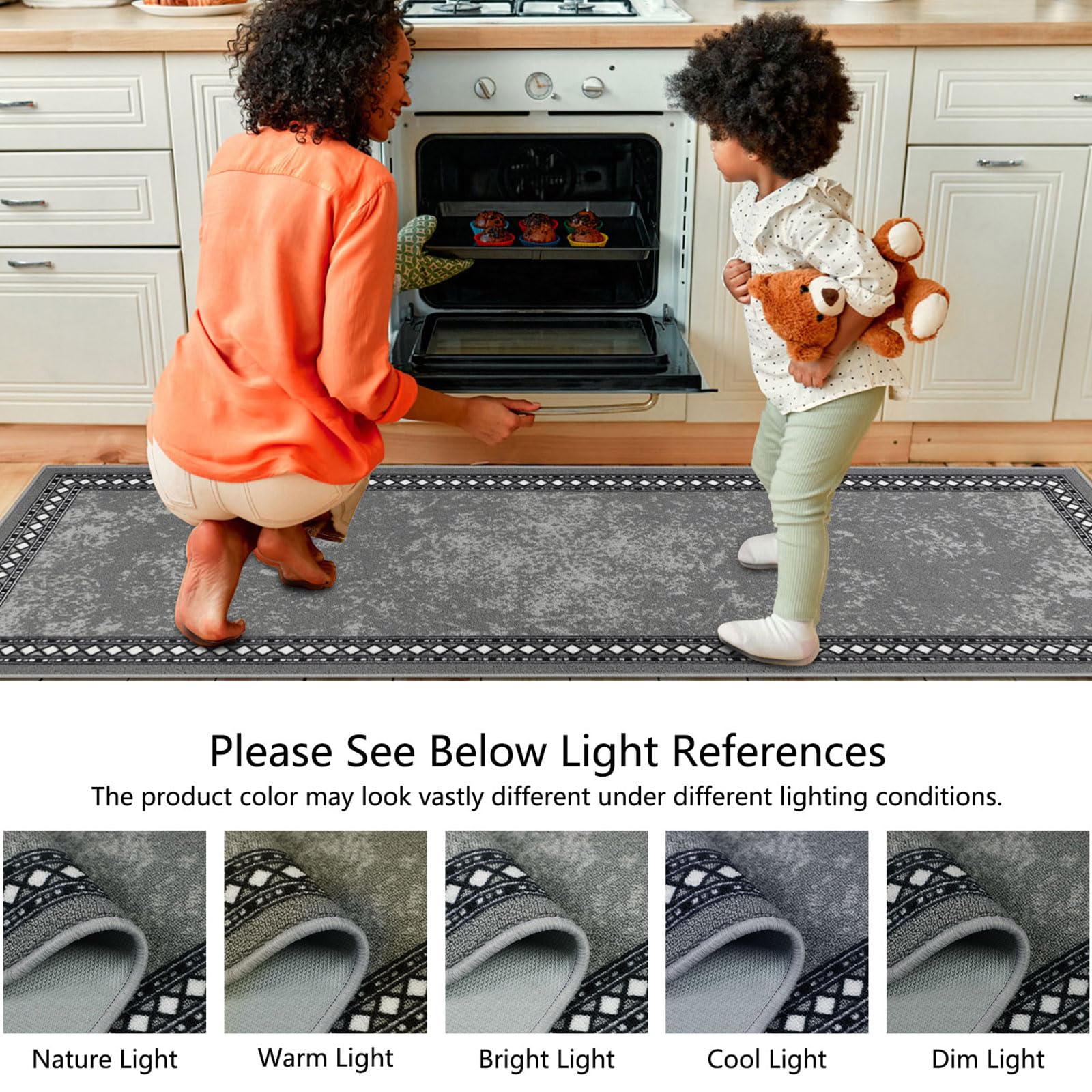 Homcomodar Carpet Runners for Hallways 65x300cm Extra Long Hallway Runners Non Slip Runner Rugs for Kitchen Washable Hall Runner for Kitchen Bedroom