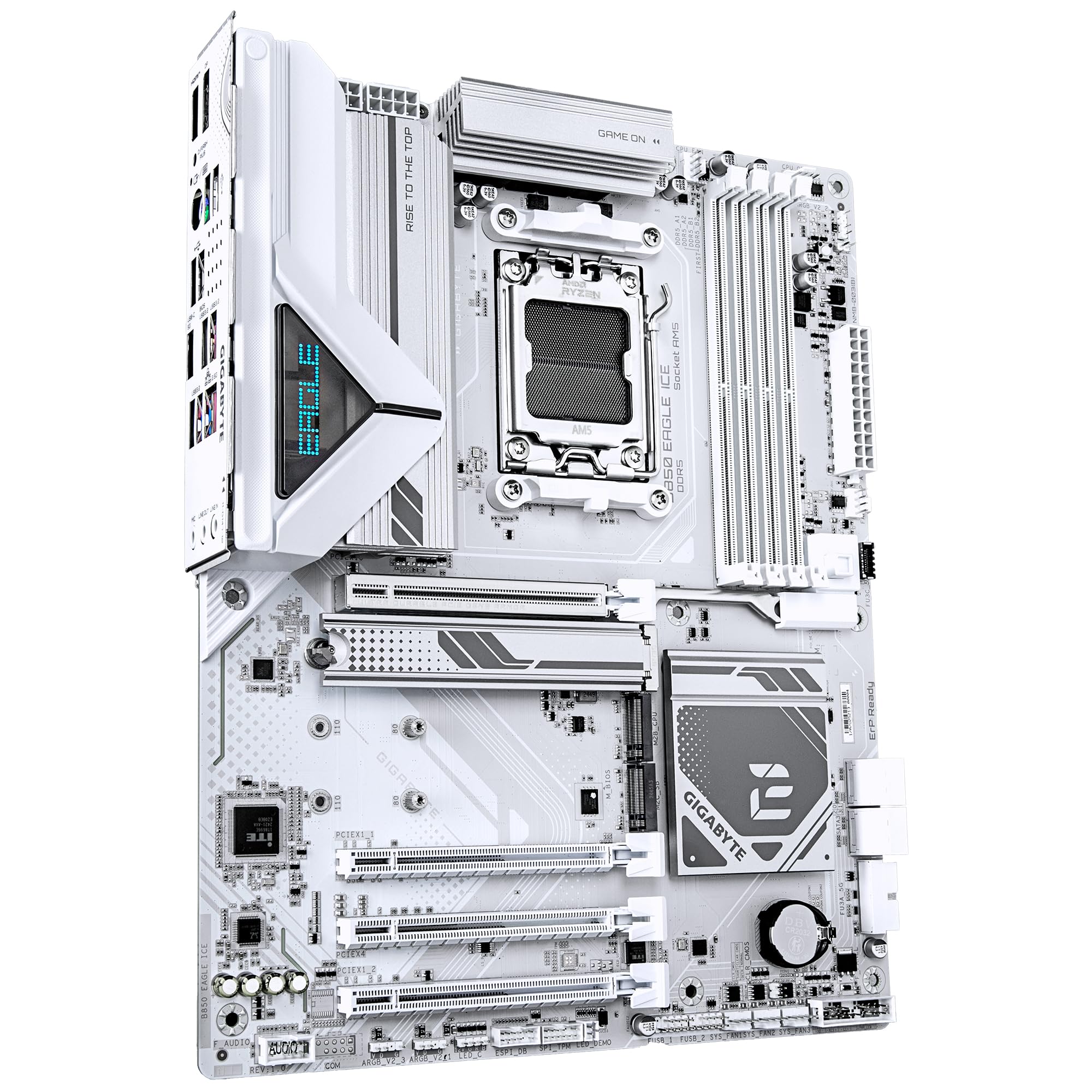GIGABYTE B850 AORUS ELITE WIFI7 Motherboard - AMD Ryzen 9000 Series CPUs, 14+2+2 Phases Digital VRM, up to 8200MHz DDR5 (OC), 1xPCIe 5.0 + 2xPCIe 4.0 M.2, 2.5 LAN, WIFI 7, USB 3.2 Gen 2x2