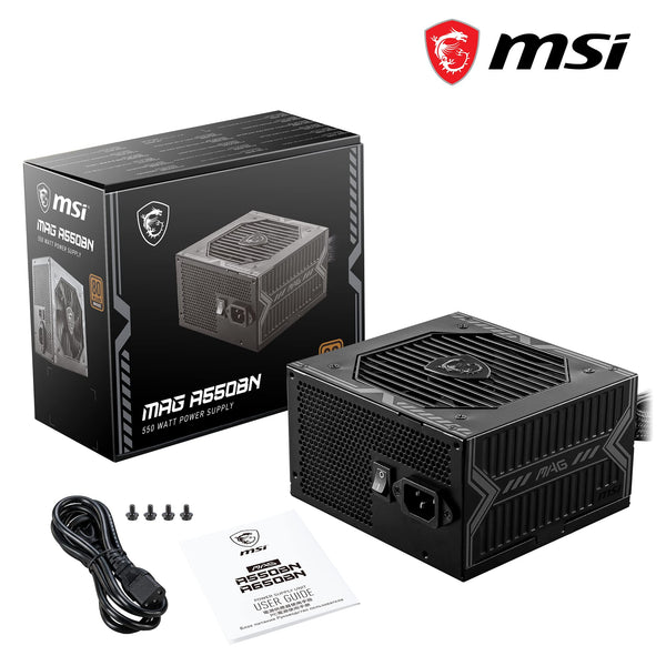 MSI MPG A1000G PCIE5 Power Supply Unit, UK Plug - 1000W, 80 Plus Gold Certified, Fully Modular ATX 3.0, PCIe 5.0 GPU Support, Japanese 105°C Capacitors, 0% RPM Mode, Flat Cables - 10 Year Warranty
