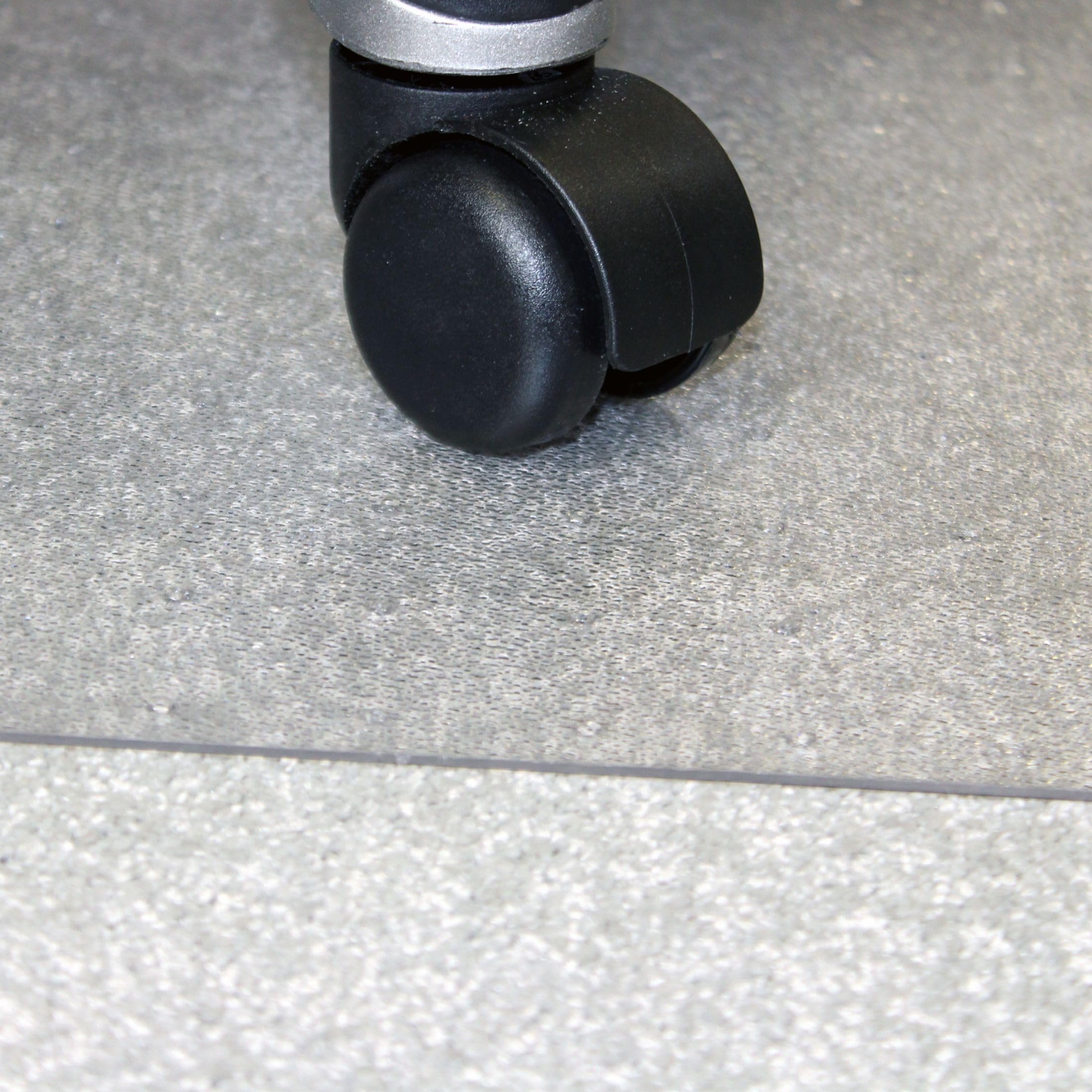 Marvelux 90 x 120cm (36" x 47") Heavy Duty Premium Polycarbonate Rectangular Office Chair Mat for Low, Standard and Medium Pile Carpets, Transparent