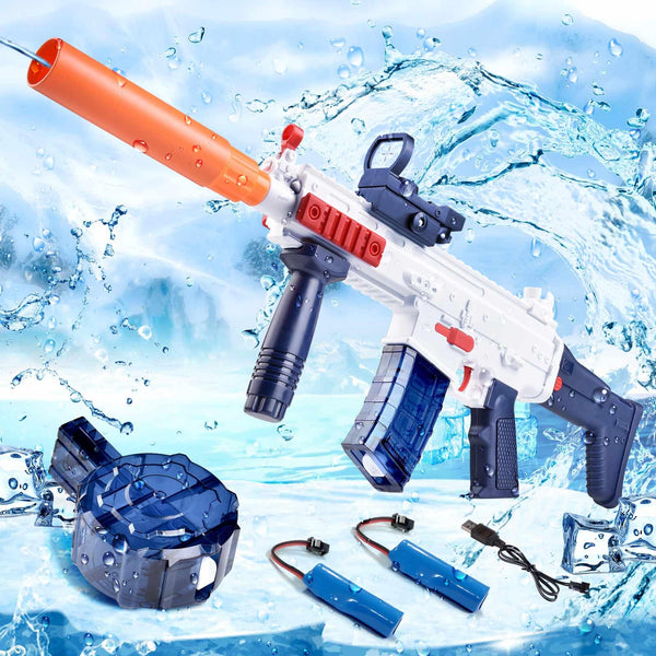 Electric Water Gun, Ultra-Long Range One-Touch Automatic Water Gun, Large Capacity Ultra-Long Standby, Suitable For Children Adults Summer Pool Party Beach Outdoor Use.