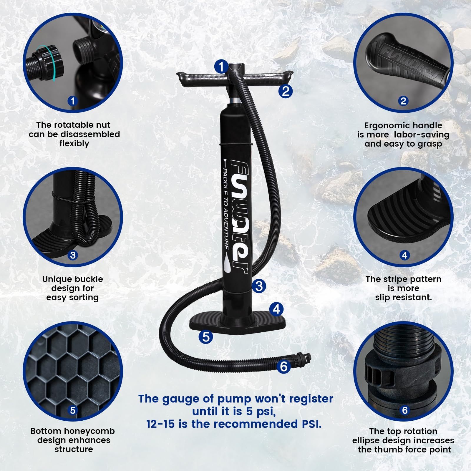 FunWater Inflatable Stand UP Paddle Board Ultra-Light Green Pink Everything Included ISUP, Adj Paddle, Pump, SUP Backpack, Leash, Waterproof Bag, Non-Slip Deckpad Youth