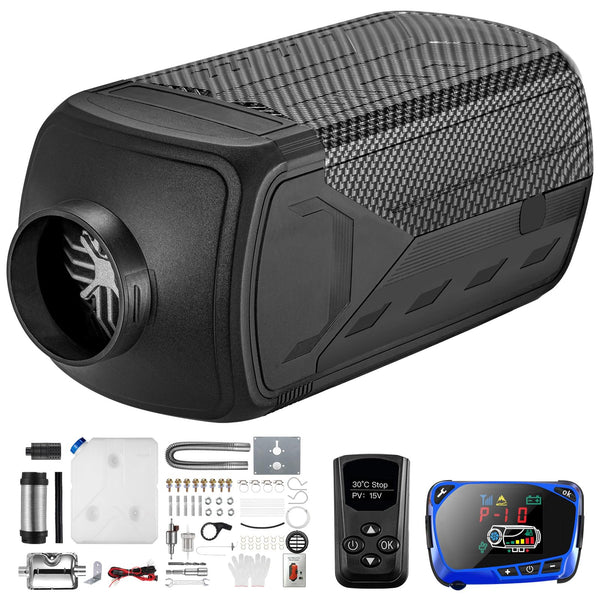 Redriver 8KW Diesel Heater 12V/24V Parking Fuel Heater, Night Air Heater with Premium Silencer, Upgrade Smart Remote Control For Truck, Boat, Car Trailer, Motorhomes, Campervans, Caravans