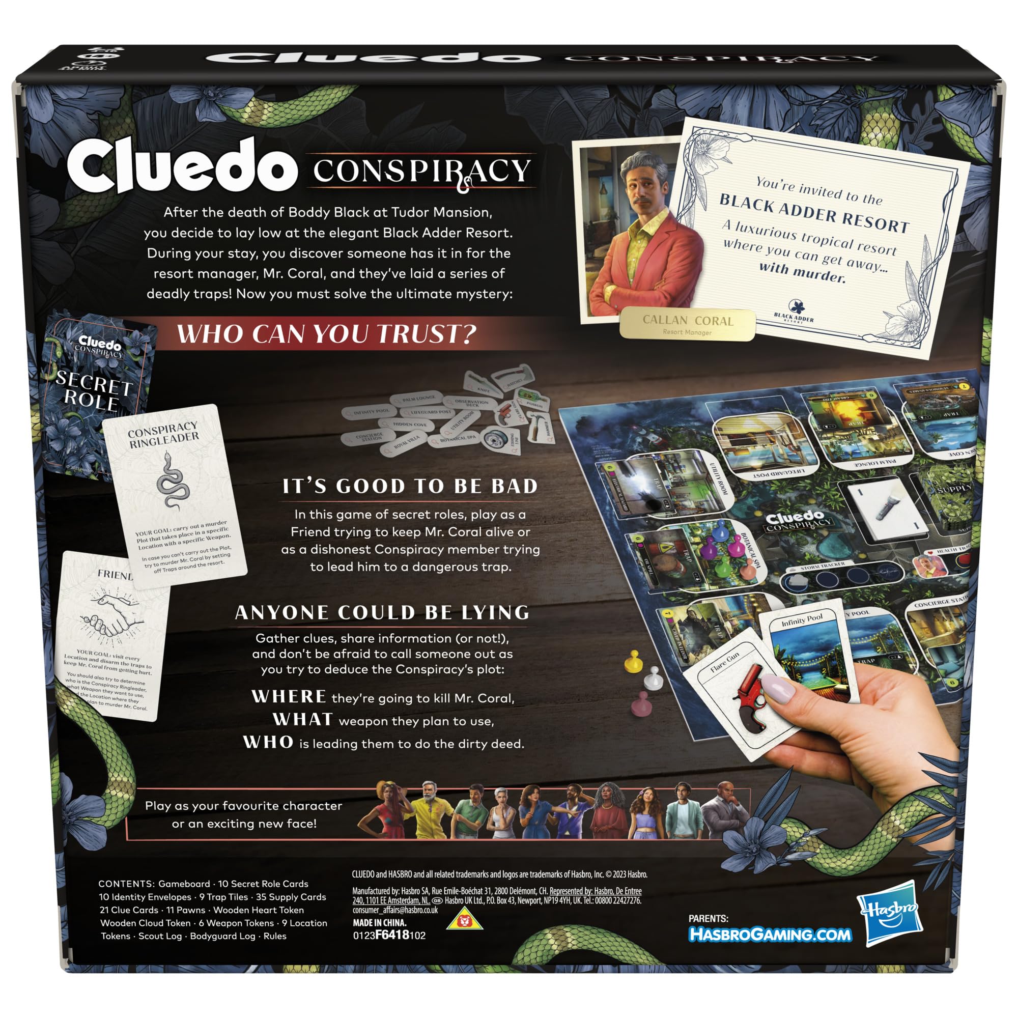 Hasbro Gaming Cluedo, Reimagined Classic for 2-6 Players, Detective Board Game for 8+ Year Old Boys and Girls