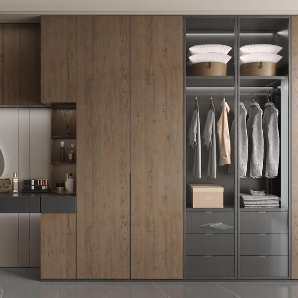 JSEVEM 40CM×3M Air Guide Design Extra Thick Beige Light Brown Wood Wallpaper Peel and Stick Waterproof Brown Wood Contact Paper Vinyl Self Adhesive Matte Textured Furniture Sticker for Kitchen Cabinet