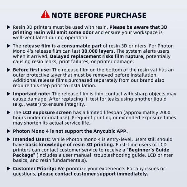 ANYCUBIC Photon Mono 4 Resin 3D Printer, 7'' 10K Mono LCD Screen Resin Printer with Upgraded LighTurbo Matrix and Printing Platform, Large Printing Size of 6.04''x3.42''x6.49''