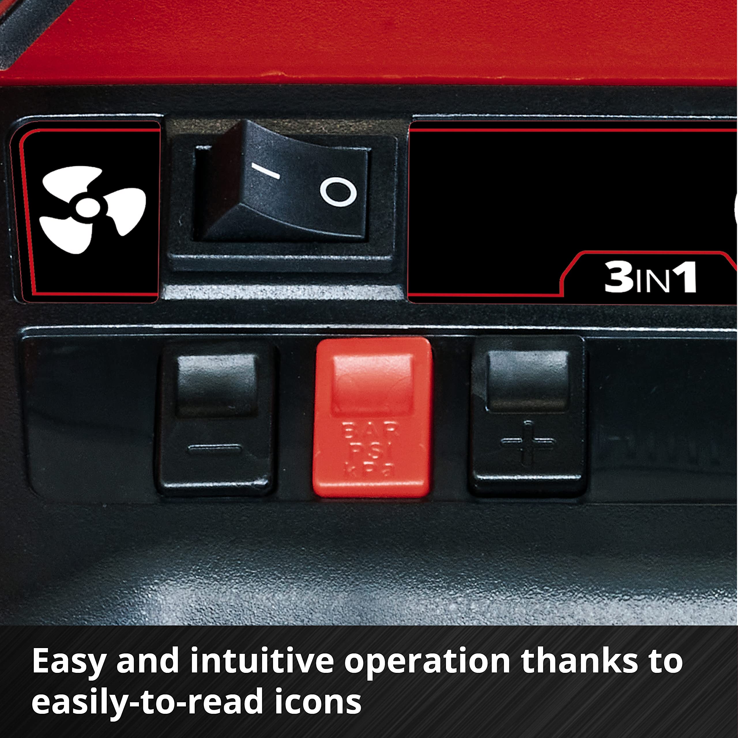 Einhell Power X-Change 18V Portable Air Compressor | High And Low-Pressure Electric Pump For Inflating Car And Bike Tyres, Air-Beds, Balls | PRESSITO 18/21 Solo - Battery and Charger Not Included