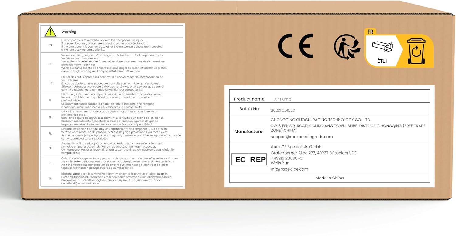 maXpeedingrods Air Suspension Compressor Pump with Relay A2113200304 for Mercedes-Benz S-Class W220 1998-2005, Mercedes-Benz E-Class W211 2002-2008