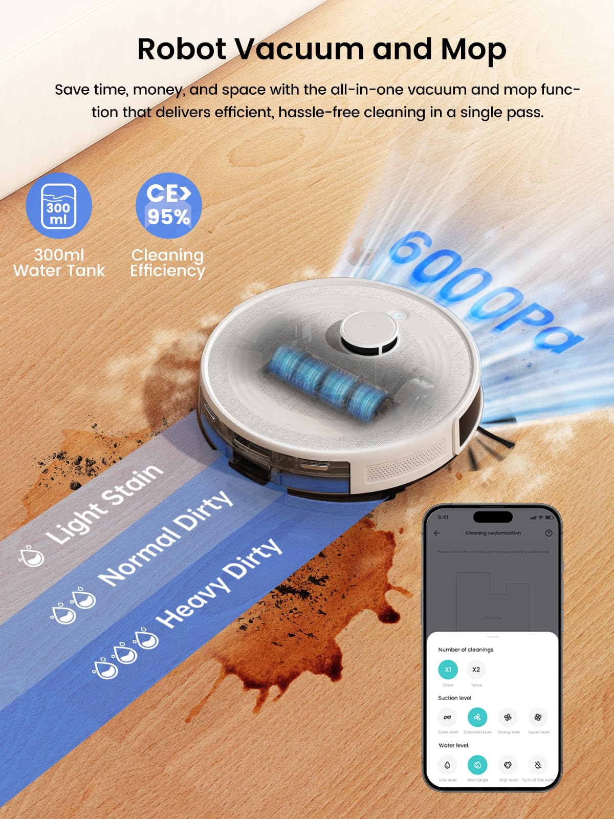 Lefant M210P Robot Vacuum Cleaner, Featured Carpet Cleaner Small Robot 7.8cm Thin 28cm DIA, Robotic Vacuum Alexa Voice Control Self-Charging Ideal for Pet Hair Hard Floor and Carpet
