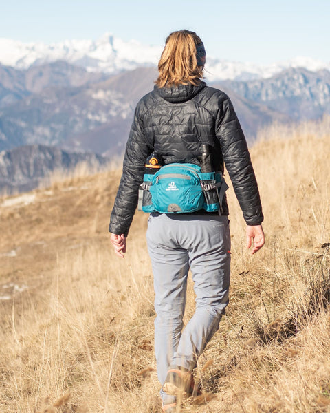 Waterfly Hiking Waist Pack Bum Bag Waist Bag with Bottle Holder Running Bag for Camping Climbing Travel Cycling and Dog Walking