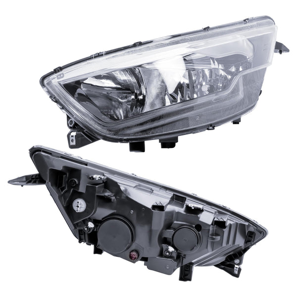 Replacement Passenger Left Side N/S Headlight Head Lamp Electric Adjustment with Round Plug for IVECO Daily 2014-2019