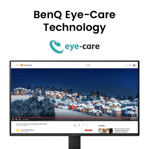BenQ GW2790E 27 Inch Monitor, Gaming 100Hz, Full-HD, IPS, Eye-Care, HDMI, DP