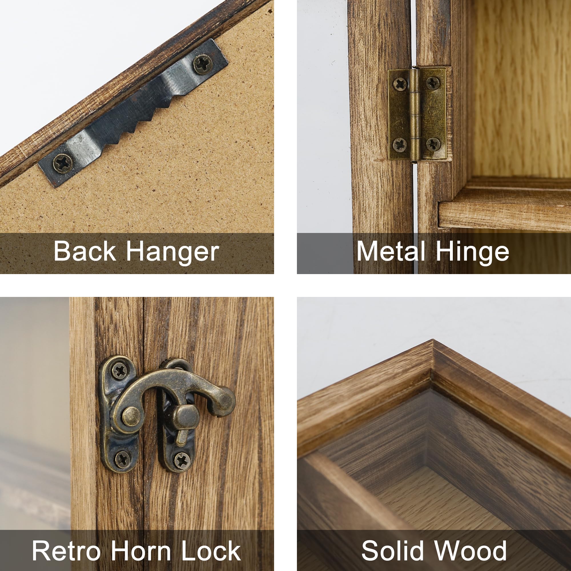 FramePro 28x35 3D Shadow Box Frame with Removable Shelves, Deep Frame 11x14 Display Case for Collector, Keepsake Coins Military Medals Pins Wedding