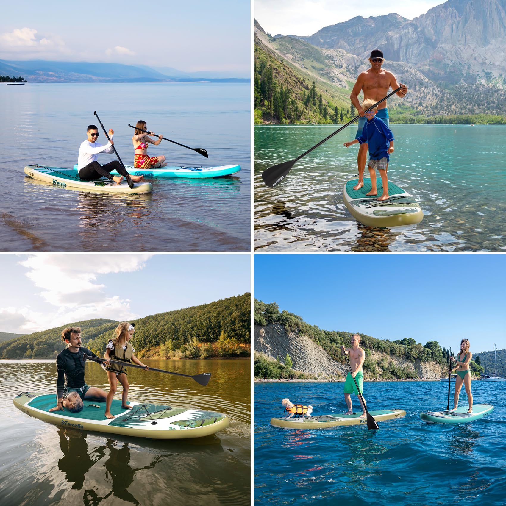 Inflatable Stand UP Paddle Board, 10’6 x 33” x 6” Paddle Board with Backpack, Pump, non slip Mat, Phone Case Ultra-Light Paddle Boards for Adults