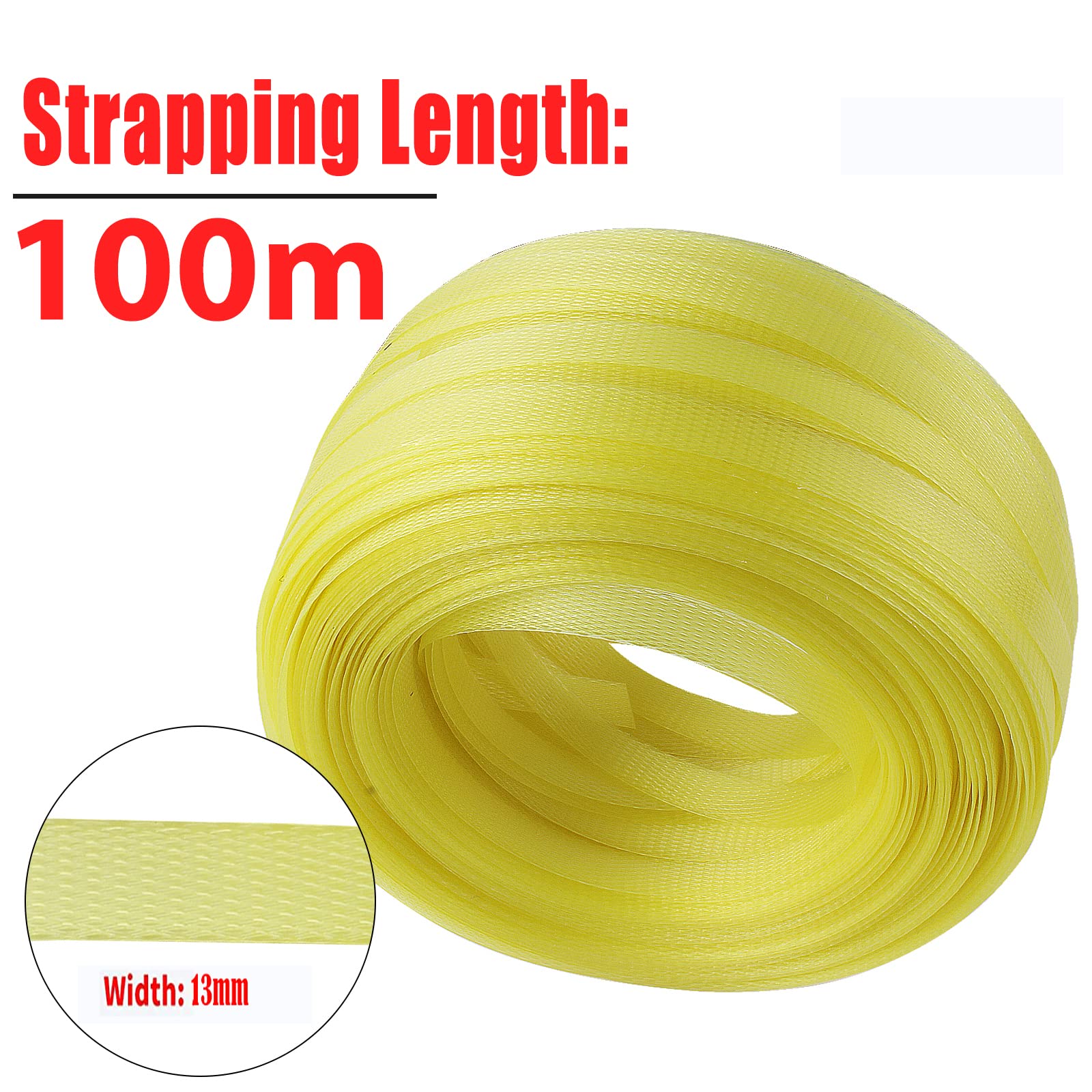 Complete Hand Pallet Packaging Strapping Kit with Tools, 200m PP Band, Metal Seals, and Edge Protectors for Secure Packing