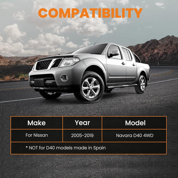 maXpeedingrods Lift Kit For Nissan Navara D40 2.5" Strut Spacers and 2" Rear Extended Shackles