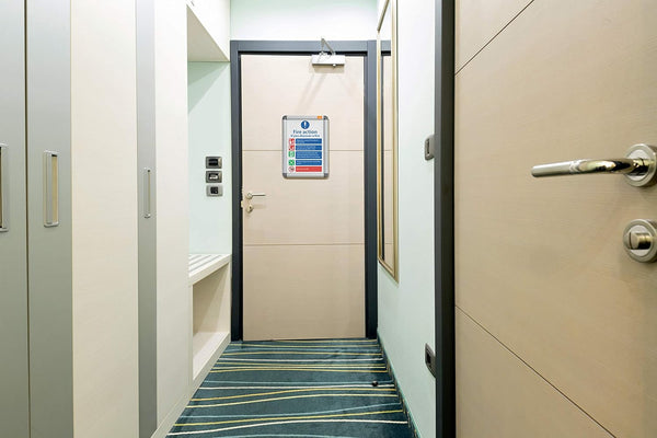 Nobo A3 Poster Frame Sign Holder With Snap Frame, Wall Mounted, Aluminium Trim, Anti-Glare Protective Cover, Premium Plus, Silver, 1902213