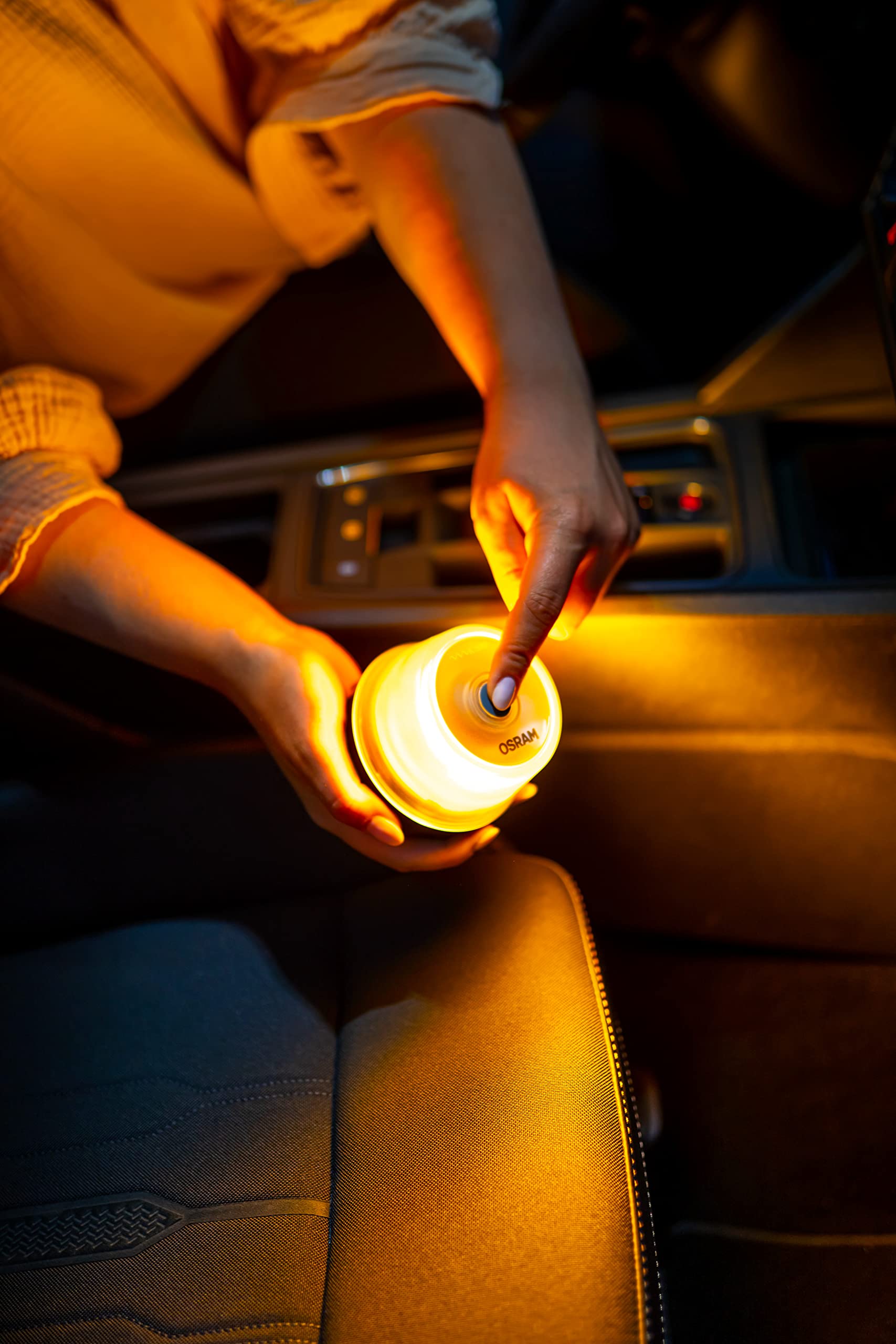 OSRAM LEDSL102 Ledguardian Road Flare Sign V16 Emergency Light for Cars, Breakdown Light, Car Emergency Beacon, Round Safety Warning Light for Vehicles and Motorcycles