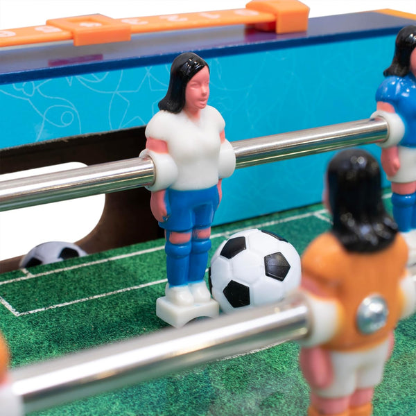 UEFA Women's Champions League 20-Inch Mini Table Football - UWCL Officially Licensed Merchandise, Compact Design, Family Entertainment, Sturdy Build Quality, Suitable for Kids & Adults
